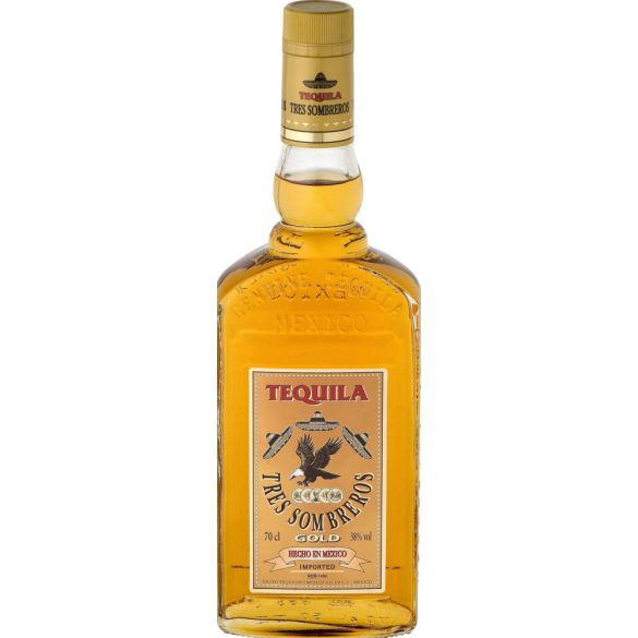 Tres Sombreros tequila gold 0,7L