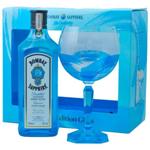 Bombay Sapphire Gin 0,7L + pohár