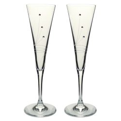 Pezsgős pohár swarovski dísszel 120ml