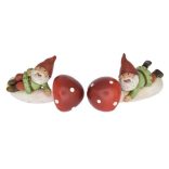 Decorand gomba manóval fekvő 2 féle 10,5x4,5x6 cm/db