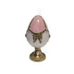 Faberge tojás rózsaszín-arany 20cm