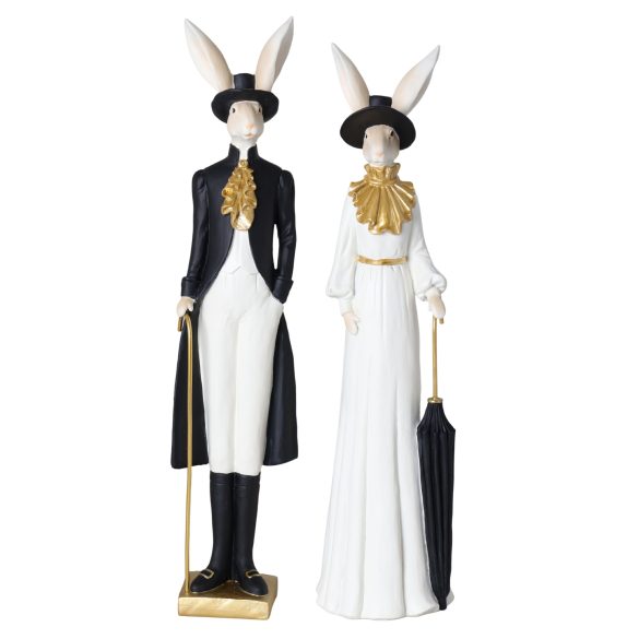 Decorand nyúl kalapban 2 féle 39cm