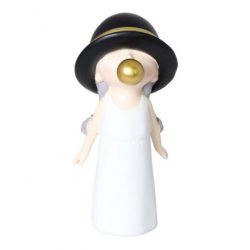 Decorand lány lufival fehér 19,5cm