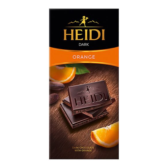 Heidi étcsokoládé narancshéjjal 80g