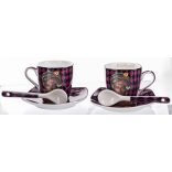 Queen Isabell kávés csésze szett színes 6db-os 100ml