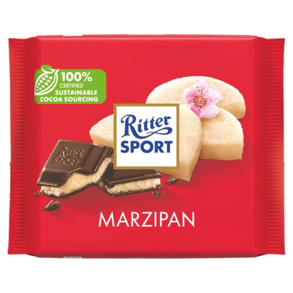 Ritter sport marcipánnal (44%) töltött étcsokoládé 100g