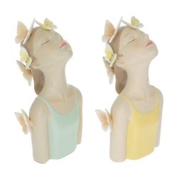 Decorand lány pillangókkal műanyag 11x9,5x20,5cm