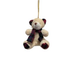 Maci sállal akasztós, textil 11cm