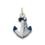 Hőmérő akasztós tengeri dísz 17cm