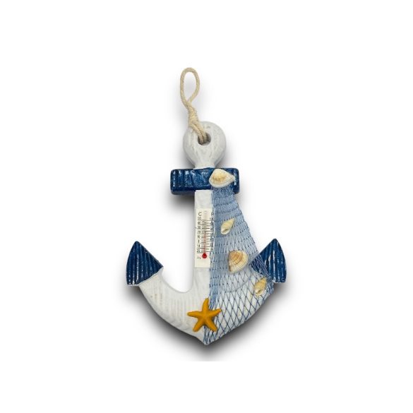 Hőmérő akasztós tengeri dísz 17cm