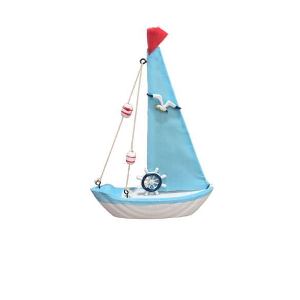 Hajó dekoráció 22x15cm