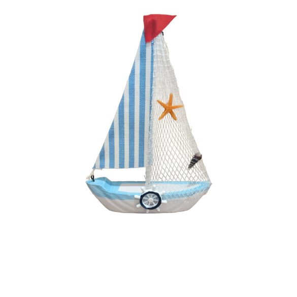 Hajó dekoráció 22x15cm