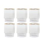 Pohár szett 320ml üveg 8x8x10cm S/9