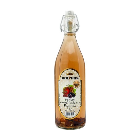 Bolyhos vegyes gyümölcs ágyas pálinka 1L