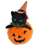 Halloween textil figura több féle 15x7cm