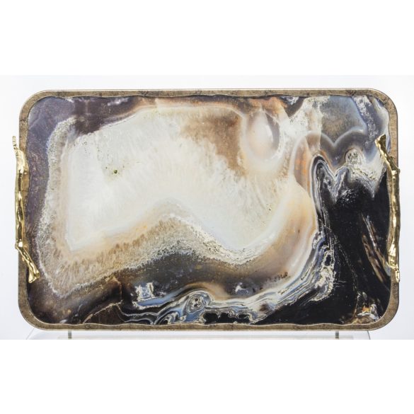 Tálca téglalap alakú fogantyúval 8x48x30