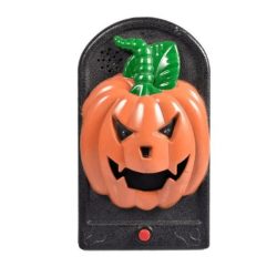 Ajtócsengő halloween tök hang fény 19cm