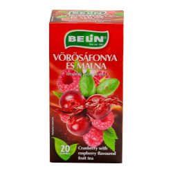 Belin vörösáfonya-málna tea 20x2g