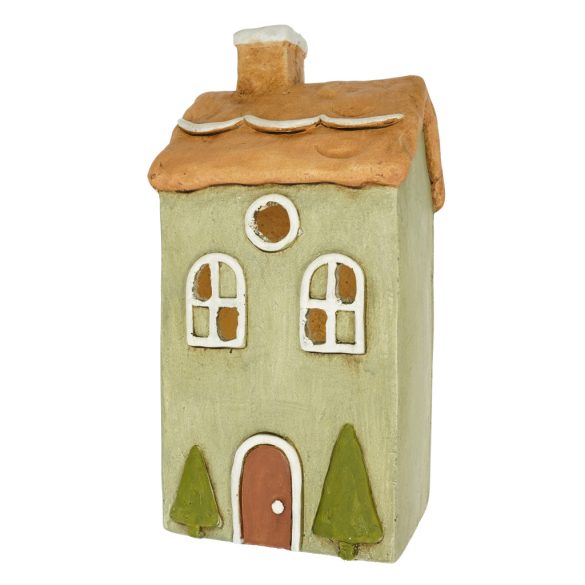 Ház magnézia kerámia 18x16x35cm