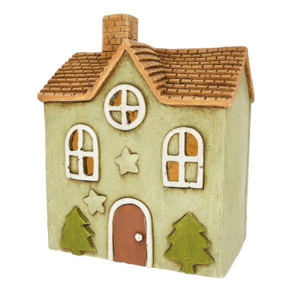 Ház magnézia kerámia 22x15x28cm