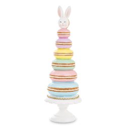 Makaron torta nyuszival poly 34x11cm