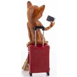 Macska figura szelfiző poly 19x7cm