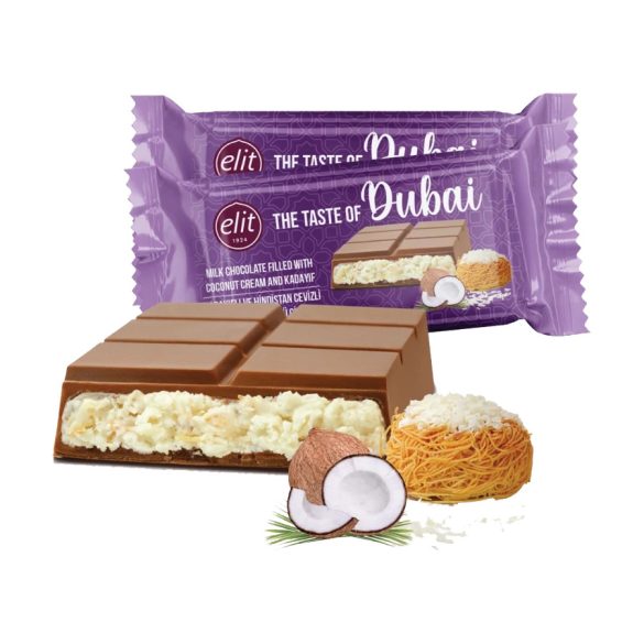 Elit Dubai kókuszos tejcsokoládé 90 gr