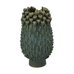 Váza 3D növény mintás kerámia 22x22cm