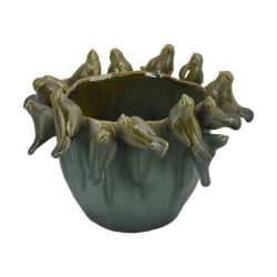 Kaspó 3D madarakkal kerámia 29x29cm