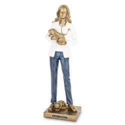 Állatorvos nő szobor poly 23,5x7x5,5cm