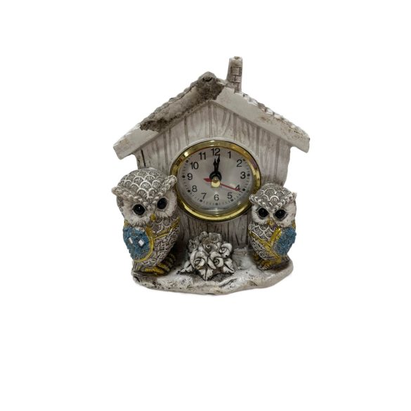 Bagoly óra poly 10cm