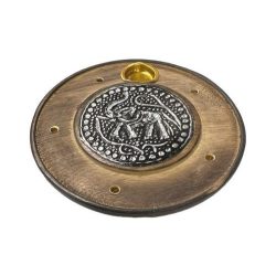 Füstölő tartó fa kerek 10cm átmérő