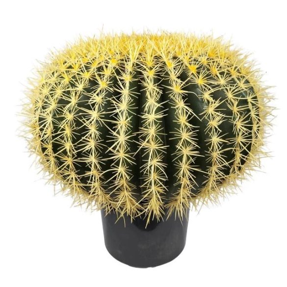 Selyemvirág gömbkaktusz műanyag 38cm