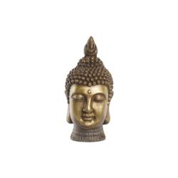 Buddha fej magnézia 22x20x42cm aranyszín