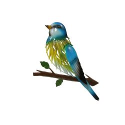 Madár 3D akasztós fém 20x38cm