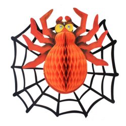 Lampion Pók + háló 43x3cm