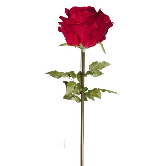 Selyemvirág óriás rózsa piros 108cm