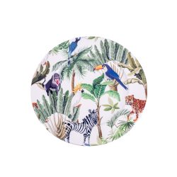 Tálca fém exotic mintás 33cm