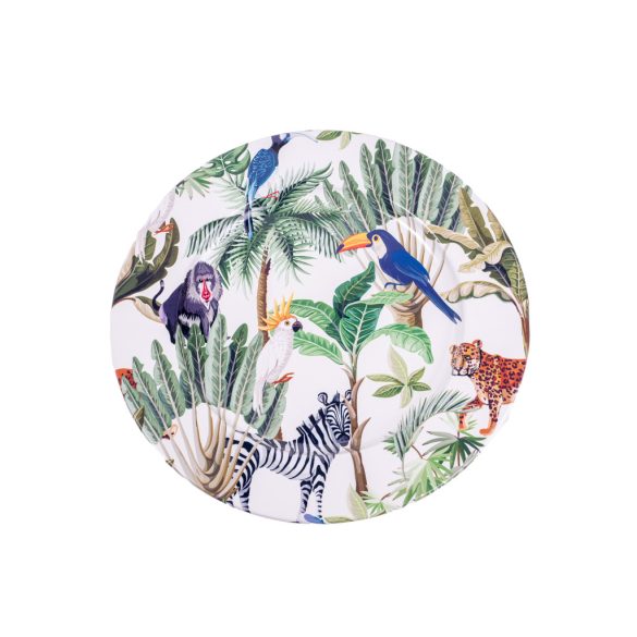 Tálca fém exotic mintás 33cm