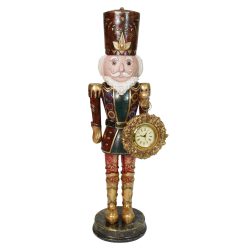 Diótörő órával bordó arany álló 57cm