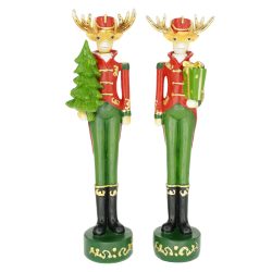 Szarvas fenyővel ajándékkal 2 féle/db