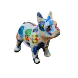 Persely kerámia bulldog 13x11cm