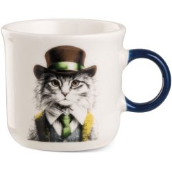 Bögre kerámia cicás 430 ml