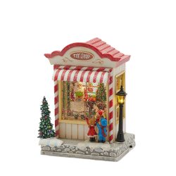 Játékbolt havazó, zenélő Led-es 21x13cm