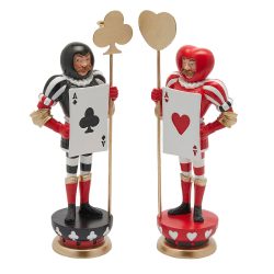 Gyertyatartó katona poly 35cm 2 féle/db