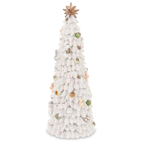 Karácsonyfa zenélő dobozzal forog 29cm