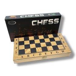 Sakk készlet fa 24x24cm