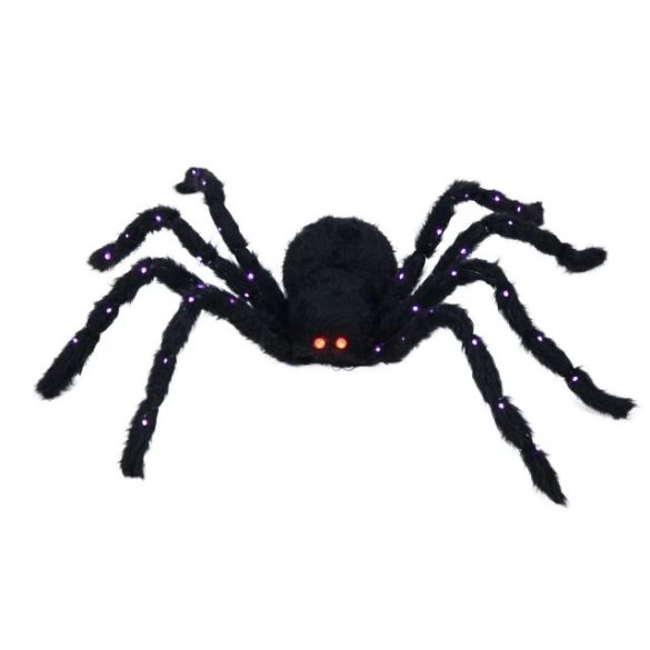 Óriás pók világító textil 130x30x20cm