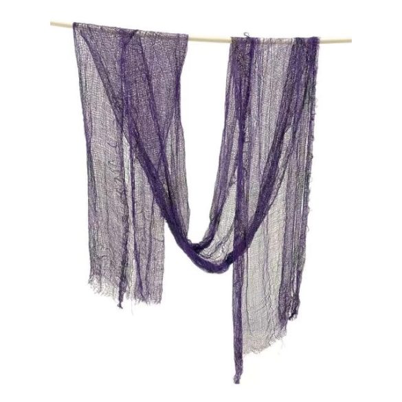 Háló Halloween textil lila 80x365cm