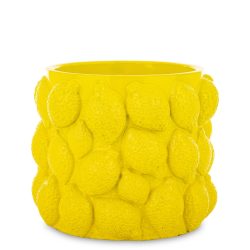 Kaspó domború citrom mintás kerámia14x16,5cm